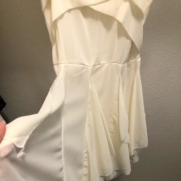 Off-White Flowy Mini Dress - Picture 2 of 3